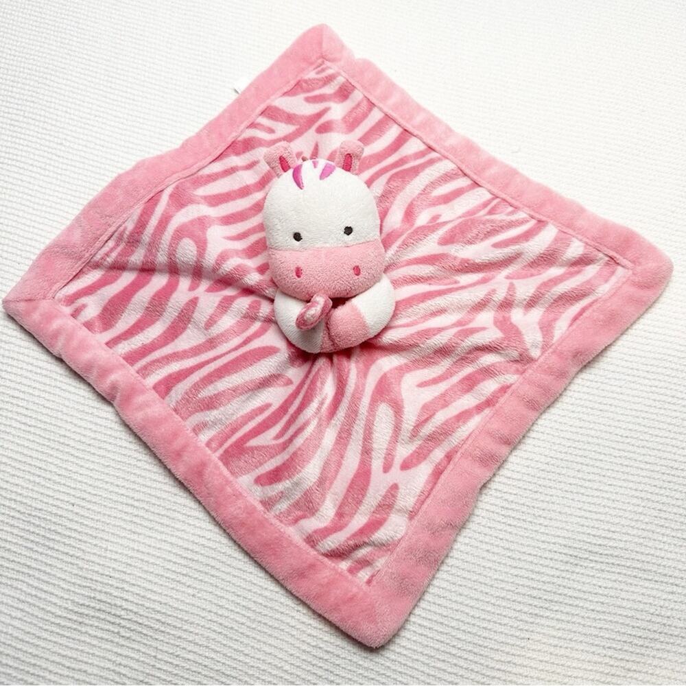 Carter's zebra Lovey Baby Security Blanket HTF RARE